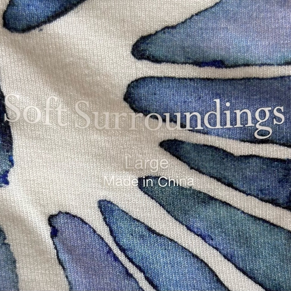 NWT Soft Surroundings Women’s sz L Maxi Dress Coastal Preppy Resort Luxury Knit - Picture 2 of 11